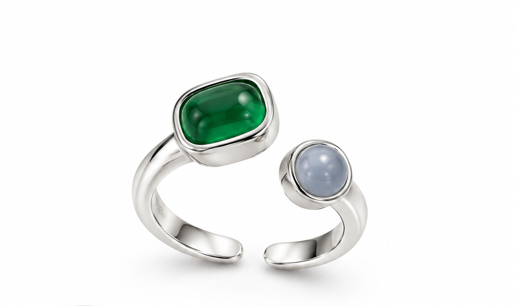 Kit DIY de anillo abierto Piedras de Color