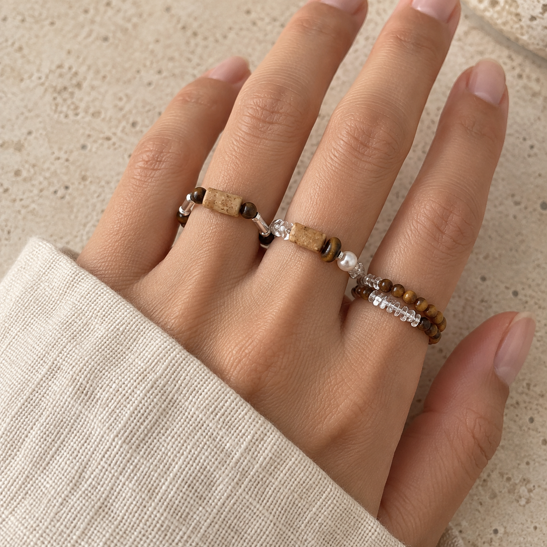 Kit DIY de anillo chino Taotie de la Suerte