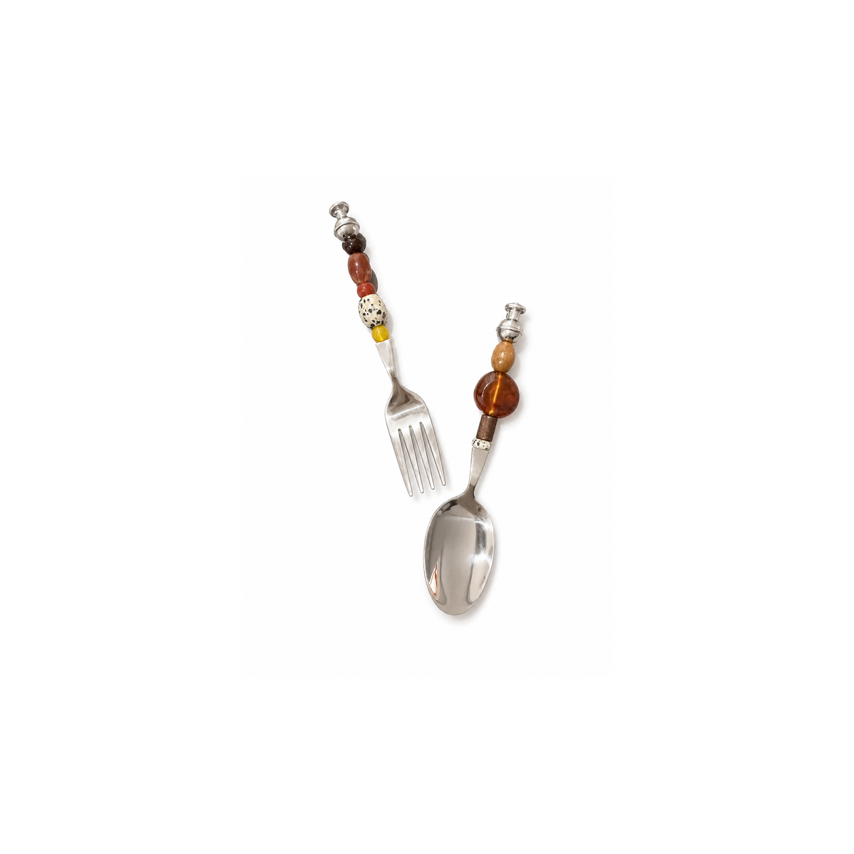 Kit DIY de cubiertos con cuentas Ámbar Terroso